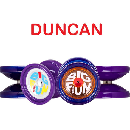 Duncan Big Fun Yo-Yo - Fingerspin Ready, Long Spin Time - Polycarbonate YoYo - YoYoSam