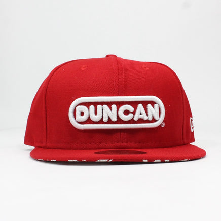 Duncan Yo-Yo Logo Fitted Baseball Cap - New Era Hat with Duncan Logo on Front and Underside of Brim - YoYoSam