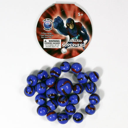 Mega Themed Marbles by Glasfirma - 24 Player Marbles (9/16'') - 1 Shooter (7/8'') - YoYoSam