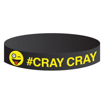 Mega Fun Moody Bands - 3/4" Silicone Band - Emoji Face with Saying - YoYoSam