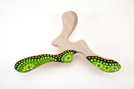 Wallaby Boomerang, Yallingup, Three Wing Birch, Hand Crafted, Digitally Printed and Signed, Right Handed - YoYoSam