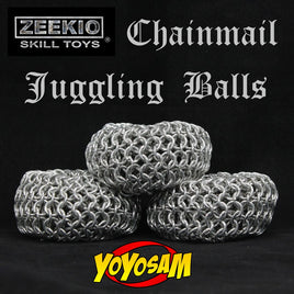Zeekio Chainmail Juggling Ball Set (3)- All Metal - Hand Made - 3 Ball Set - YoYoSam