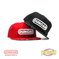 Duncan Yo-Yo Logo Fitted Baseball Cap - New Era Hat with Duncan Logo on Front and Underside of Brim