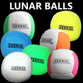 Zeekio Lunar Juggling Ball - 110g Professional UV Reactive 6 Panel Ball - Single Ball