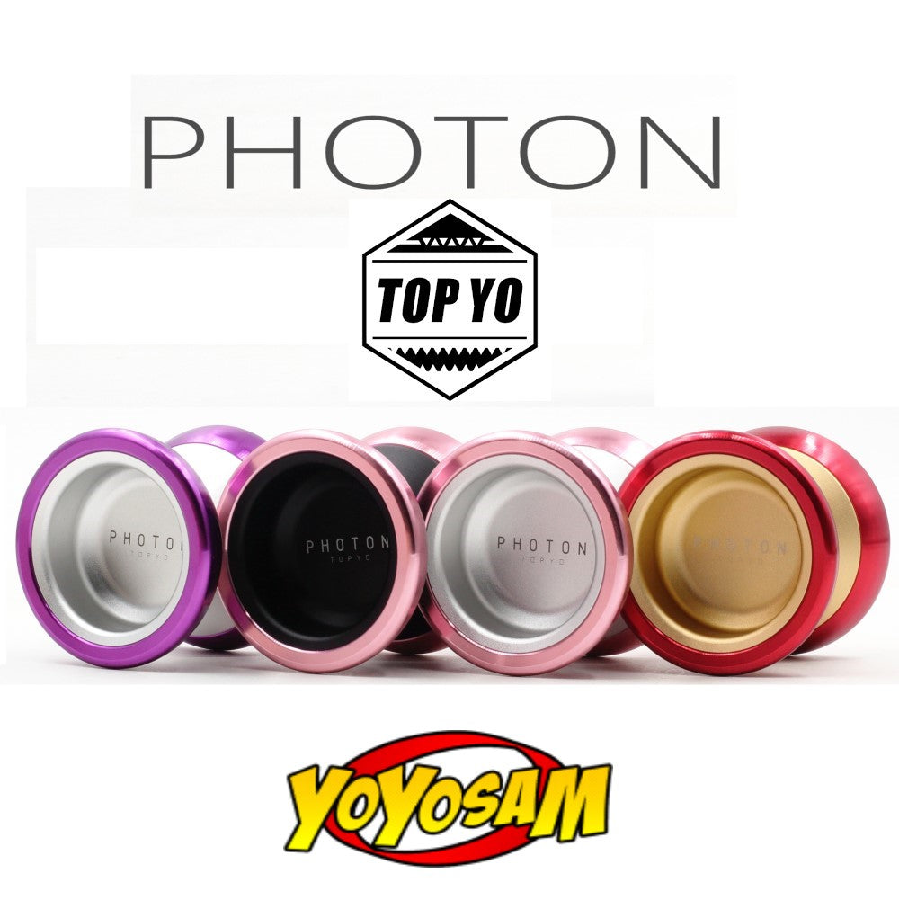 TOP YO Photon Yo-Yo - 7003 Aluminum Body - 7075 Aluminum Rim - Undersized Bi-Metal YoYo - YoYoSam