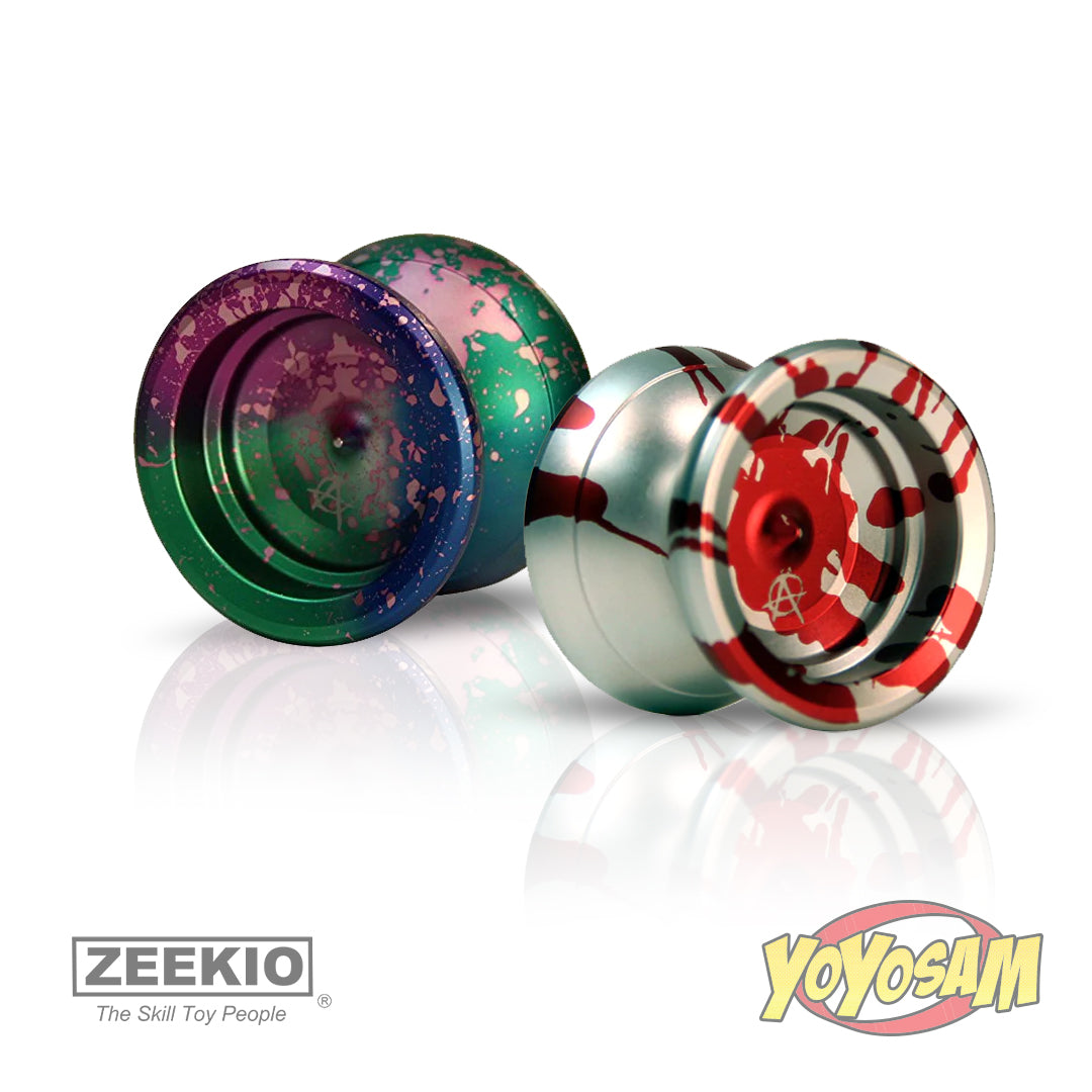 Zeekio Anarchist Yo-Yo - Rainbow Anodized and Colored Acid