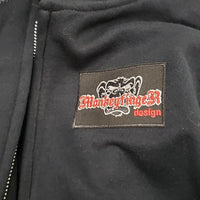 MonkeyfingeR Yo-Yo Design Black Hoodie - Zipper Official Cranky Logo Sweatshirt Jacket Hoody - YoYoSam