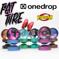 One Drop Fat Tire Yo-Yo - Aluminum Side Effects - Unique Wide Rim YoYo