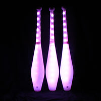 Zeekio Multi-Color LED Light Up Juggling Clubs with Charger and Remote (Set of 3)