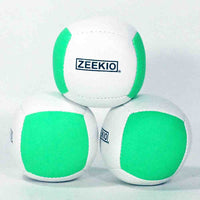 Zeekio Lunar Juggling Balls - 110g Professional UV Reactive 6 Panel Ball - Pack of 3