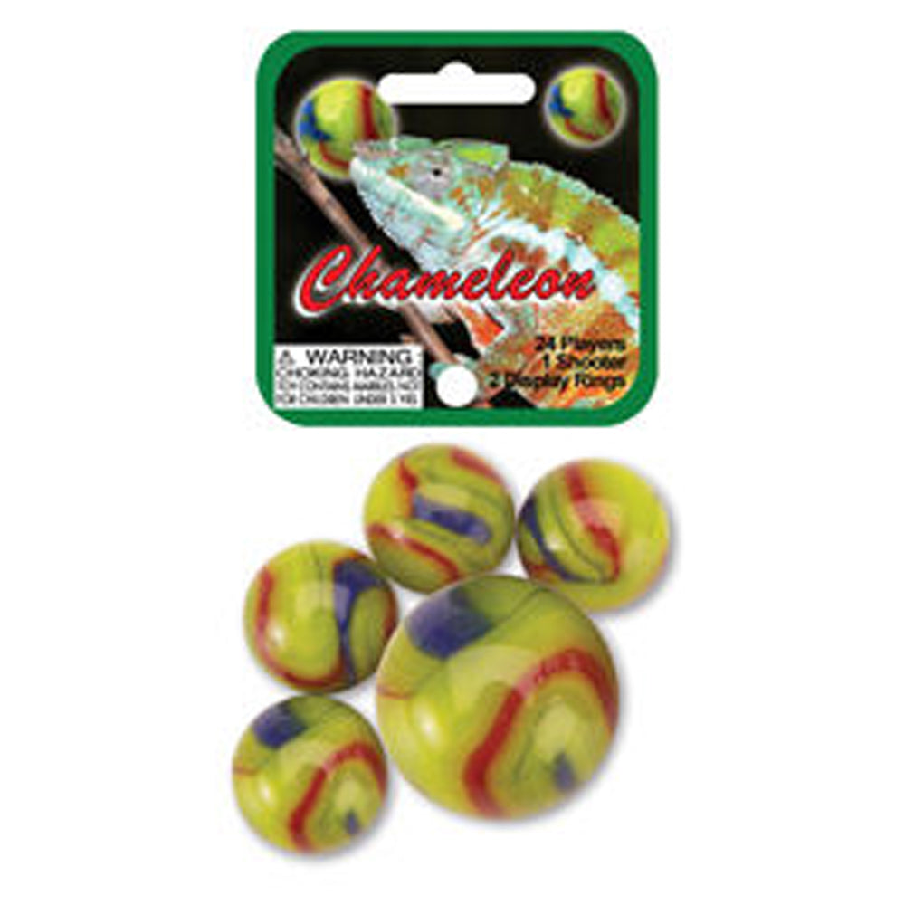 Mega Marbles Themed Marbles- 24 Player Marbles (5/8'') - 1 Shooter (1'')- - YoYoSam