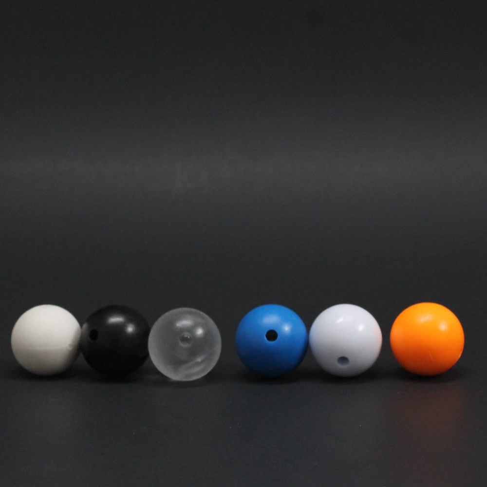 YoYoFactory Yo-Yo Counterweight Set - 6 Pack - 1 White Rubber and 5 POM Commando 5A YoYo Balls - YoYoSam