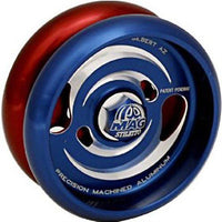 Custom Products MAG Stiletto Yo-Yo - Blue/Red - PLUS free Strings - YoYoSam
