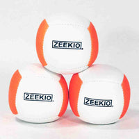 Zeekio Lunar Juggling Balls - 110g Professional UV Reactive 6 Panel Ball - Pack of 3