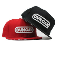 Duncan Yo-Yo Logo Fitted Baseball Cap - New Era Hat with Duncan Logo on Front and Underside of Brim - YoYoSam