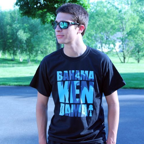 Bahama Kendama Tee Shirt - Black with Blue Graphic - YoYoSam