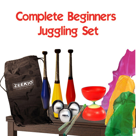 Zeekio Complete Junior Juggling Gift Set - Clubs, Balls, Scarves , diabolo - YoYoSam