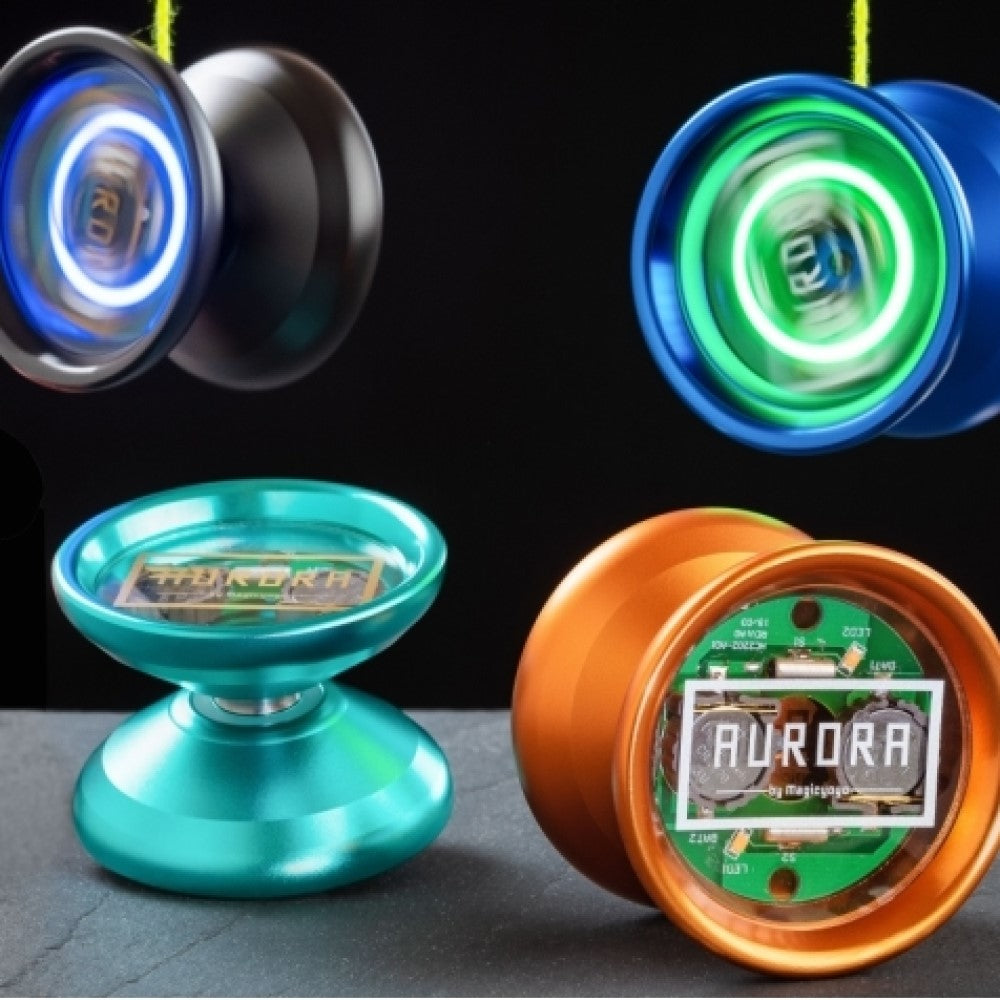 MAGICYOYO Aurora LED Yo-Yo - Solid Color Lights - 6061 Aluminum