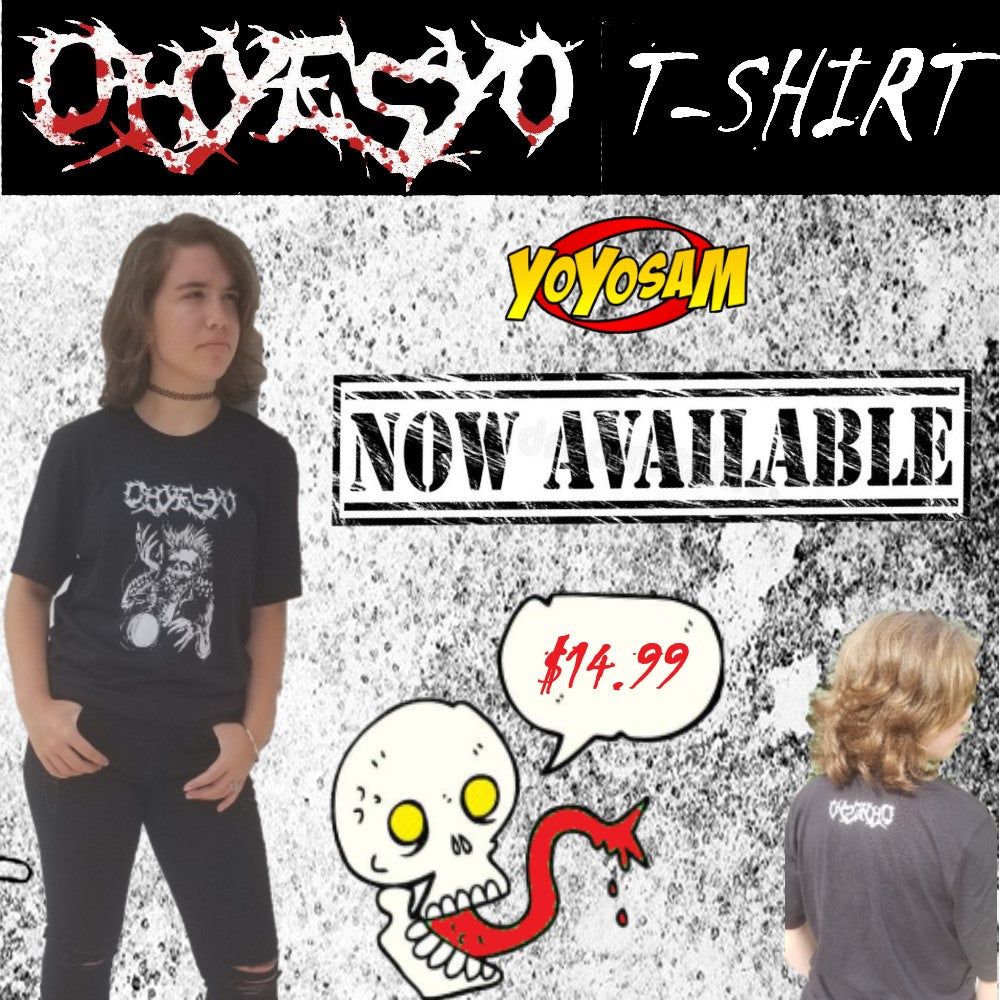 OHYESYO YoYo Company Black T-Shirt- Tattoo Style Illustration with the Logo on the Back - Many Sizes! - YoYoSam