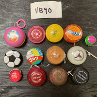 Vintage Lot of Advertising, Beginner, Novelty Yo-Yos -Various styles and colors