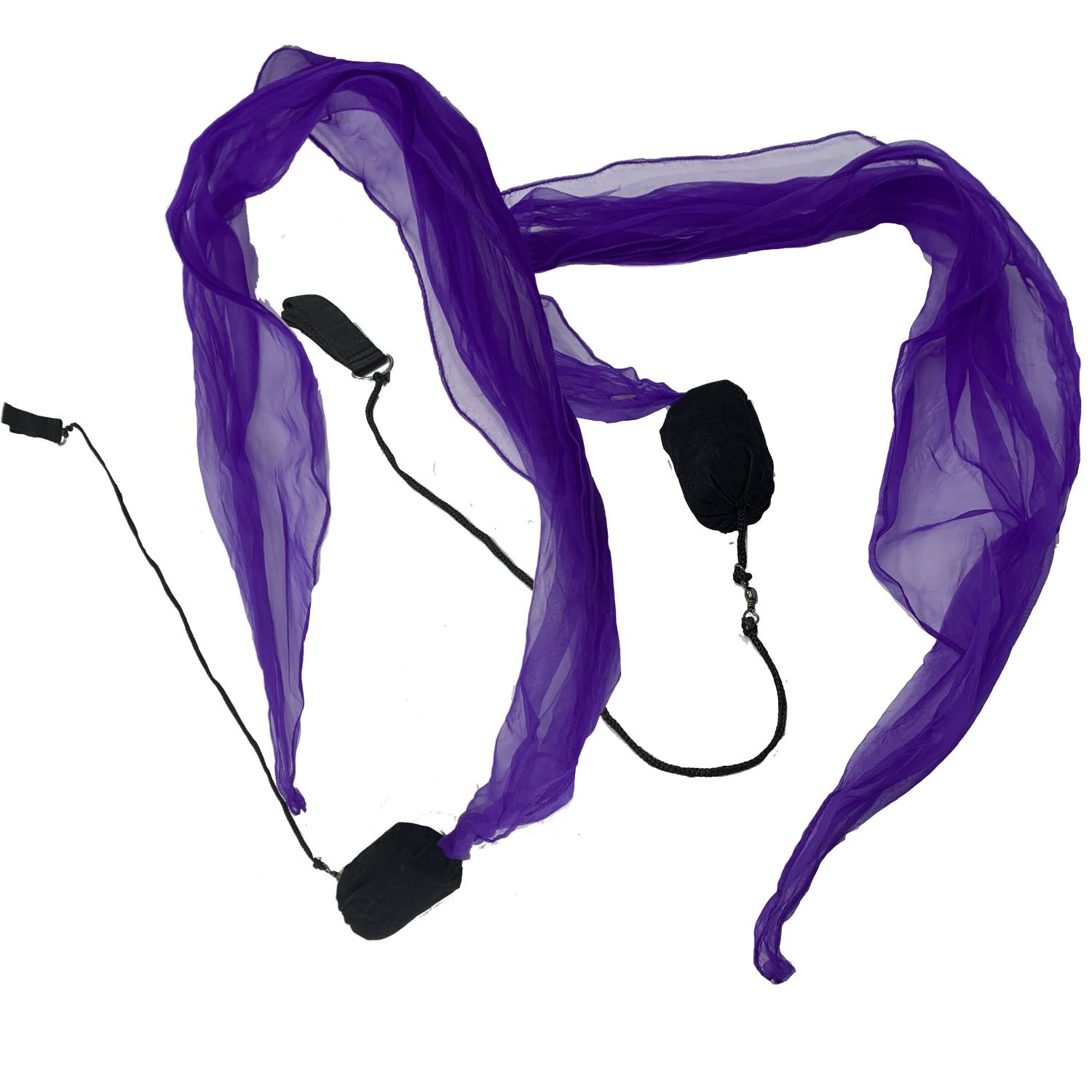 Zeekio Single Color Scarf Poi - Flow Toy - Vibrant Colors - Adjustable Cord - YoYoSam