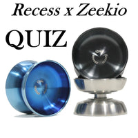 Recess x Zeekio Quiz Yo-Yo - 100% Steel YoYo - Comes Responsive but Plays Amazing Unresponsive too! Pouch Included! - YoYoSam