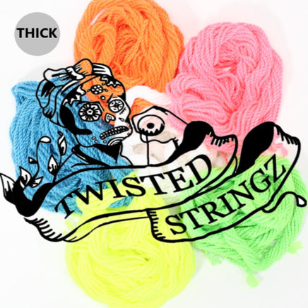 Twisted Stringz Yo-Yo Strings - Polyester - Solid Thick YoYo String - 10 Pack - YoYoSam