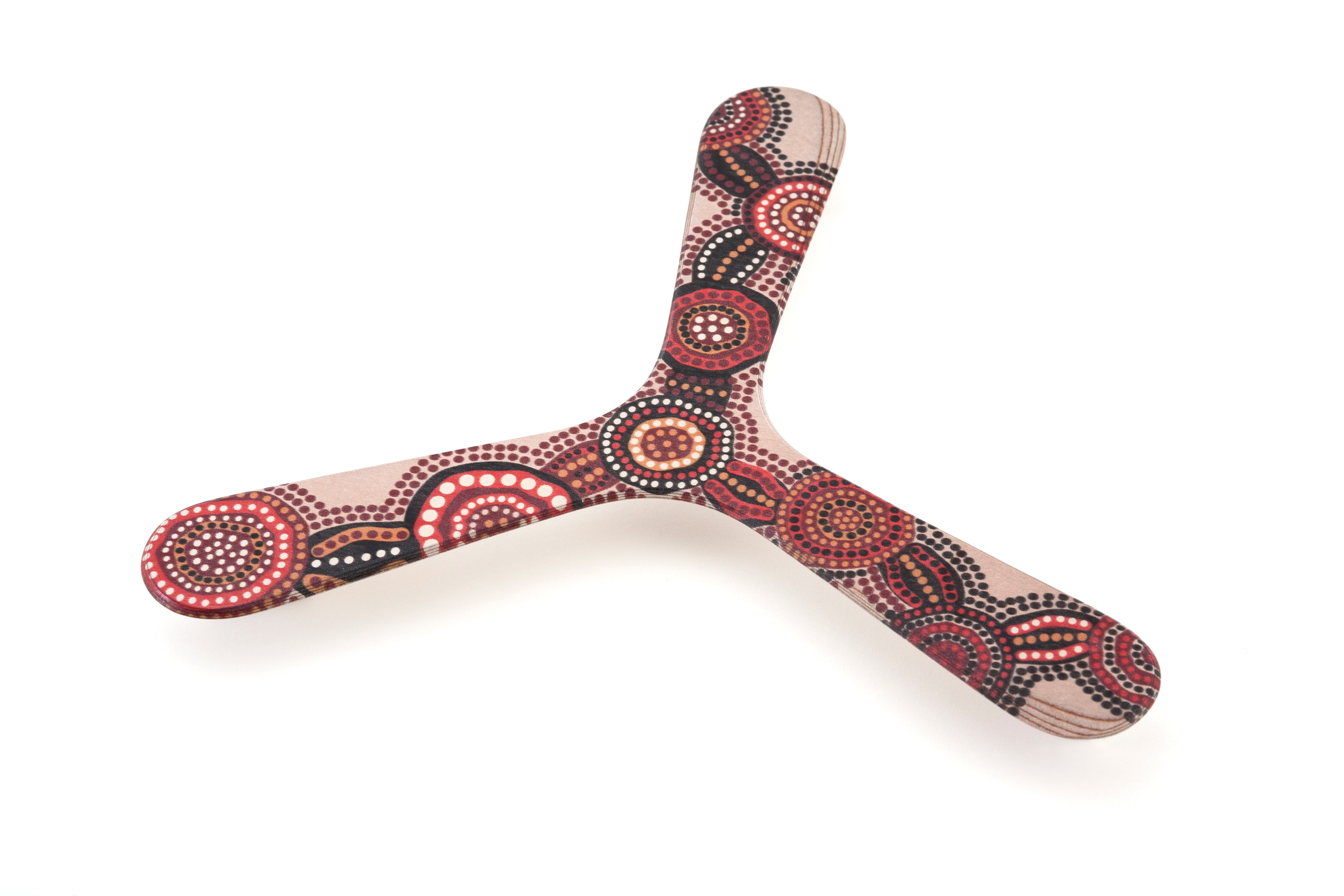 Wallaby Boomerang Three Wing Birch, Hand Crafted, Digitally Printed and Signed, Great for Beginners - YoYoSam