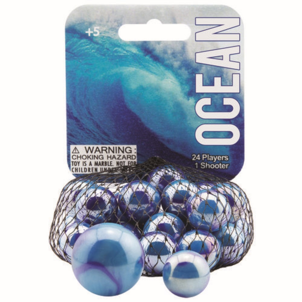 Mega Marbles Themed Marbles- 24 Player Marbles (5/8'') - 1 Shooter (1'')- - YoYoSam