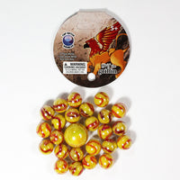 Mega Themed Marbles by Glasfirma - 24 Player Marbles (9/16'') - 1 Shooter (7/8'') - YoYoSam