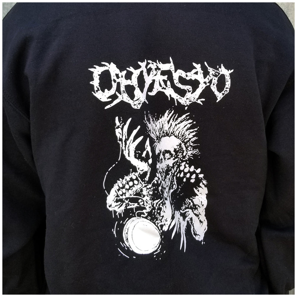 OHYESYO YoYo Company Black Hoodie- Zipper Logo Sweatshirt Jacket Hoody - by OH YES YO - YoYoSam