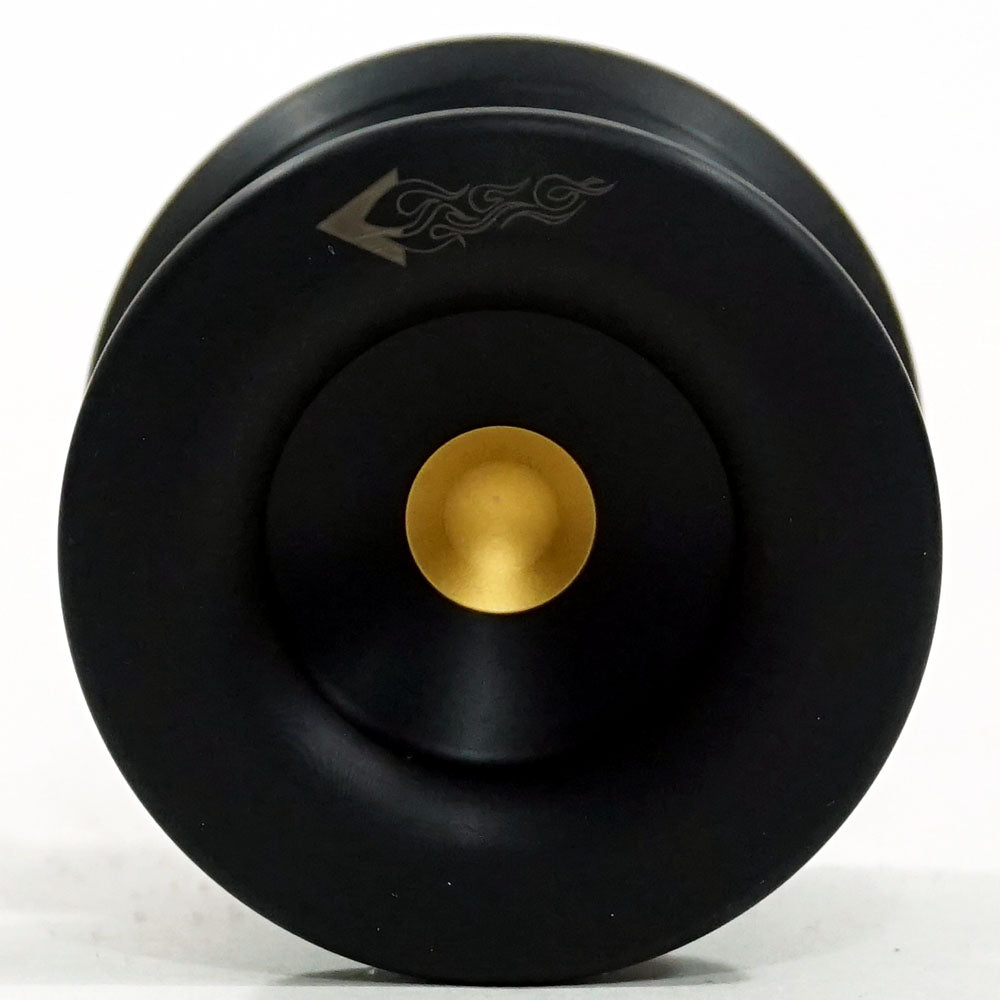 ROCKY & HOPPER ヨーヨー ブラックゴールド Yoyo Zeekio Vapor Machined Plastic Yo-Yo - Unresponsive, with