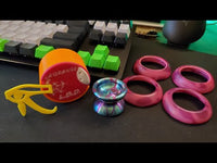 Lathed Back Design Lagrange Yo-Yo - Competition / Looper Mini Titanium YoYo with Delrin Rims