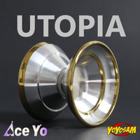 Ace Yo Utopia Yo-Yo -7075 Aluminum with Stainless Steel Ring - Bi-Metal YoYo
